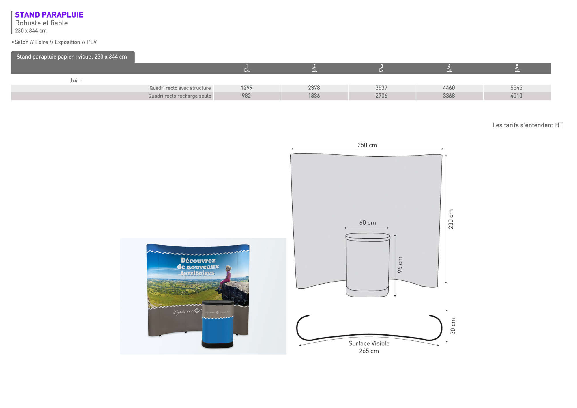 STAND Parapluie papier