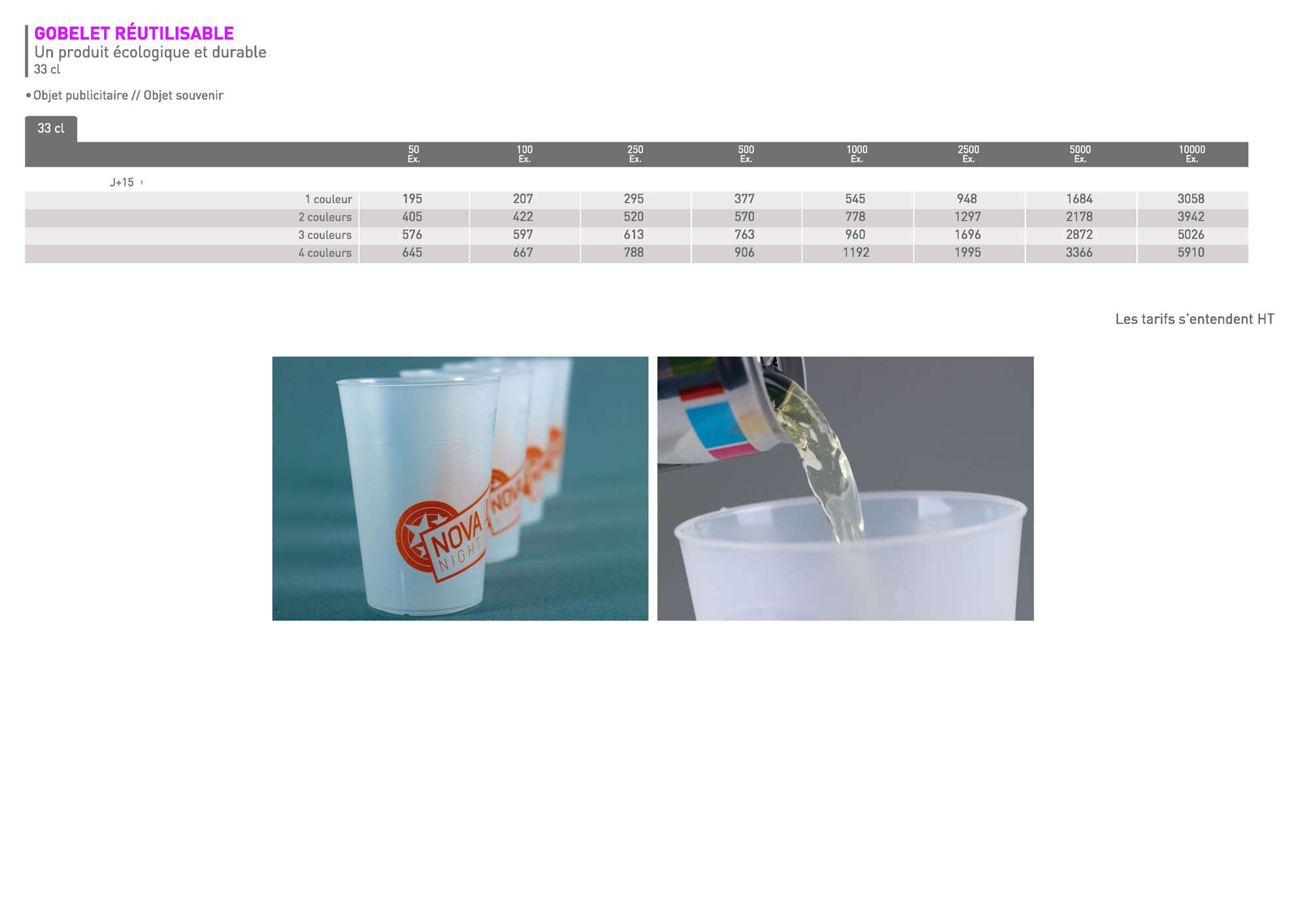 EVENT Gobelet reutilisable