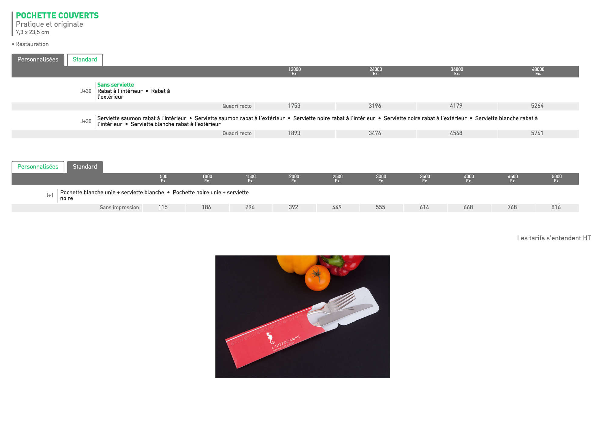 RESTORANT Pochette couverts