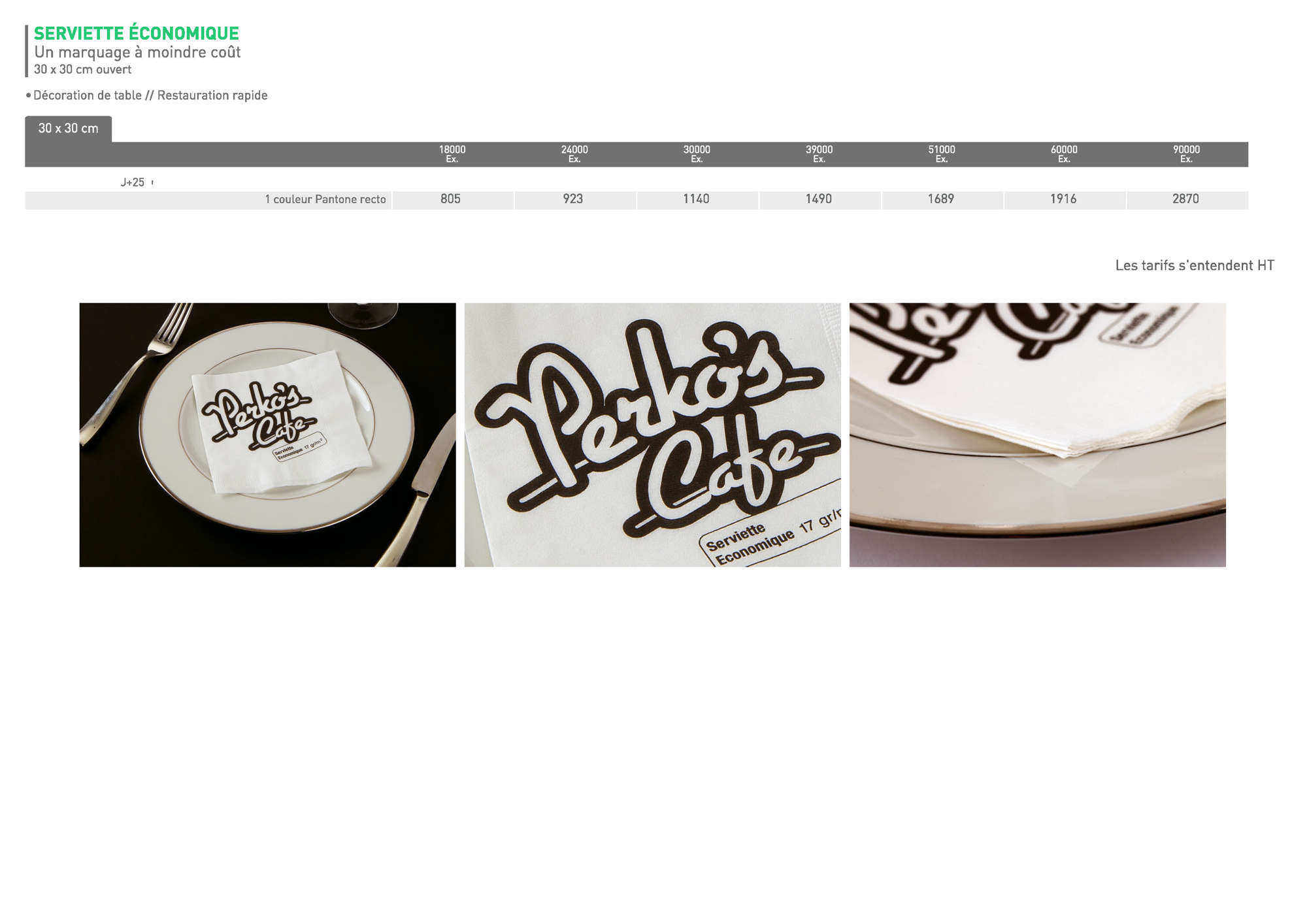 RESTORANT Serviette economique