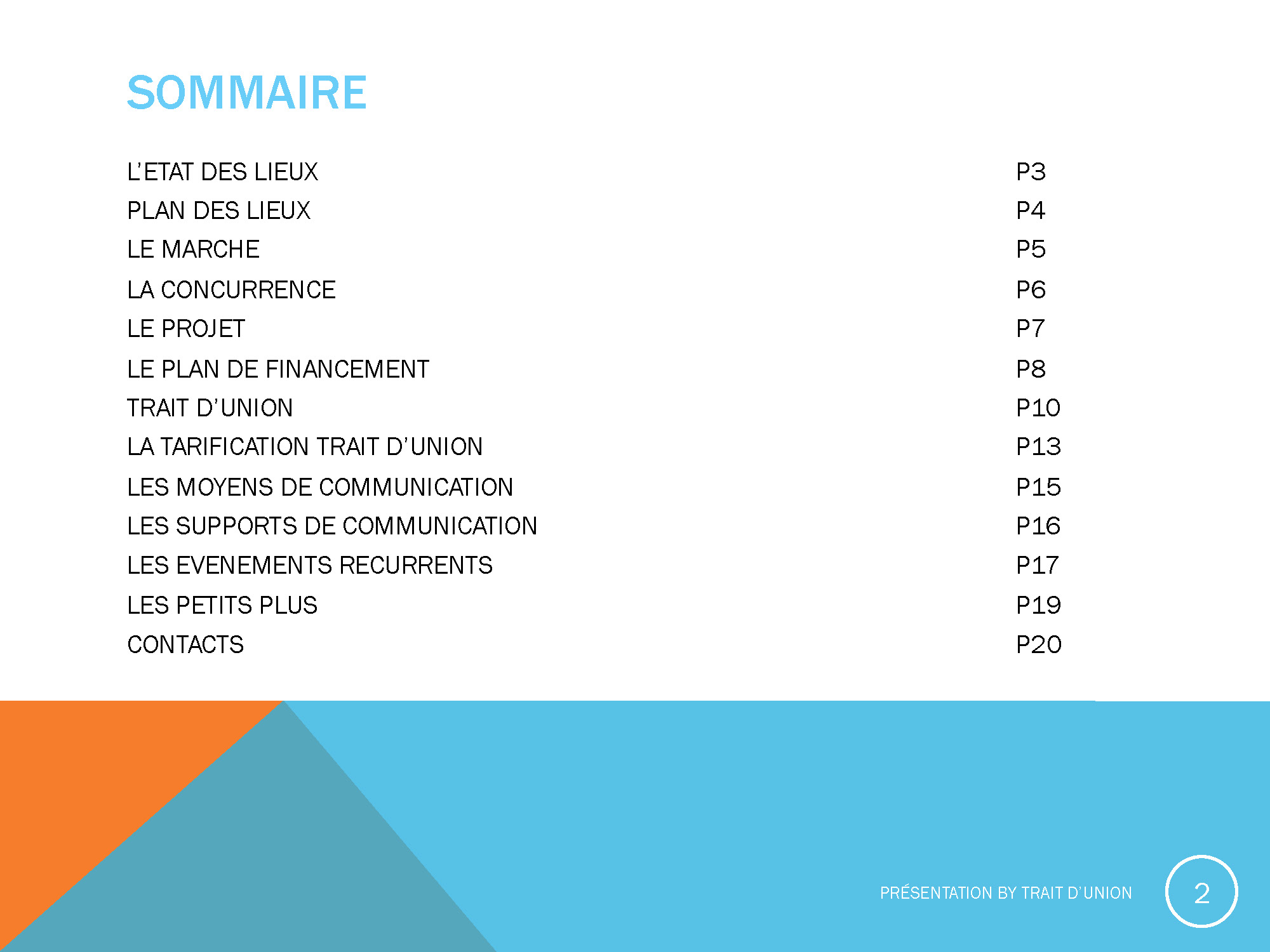 Presentation Trait d Union COWORKING Page 02