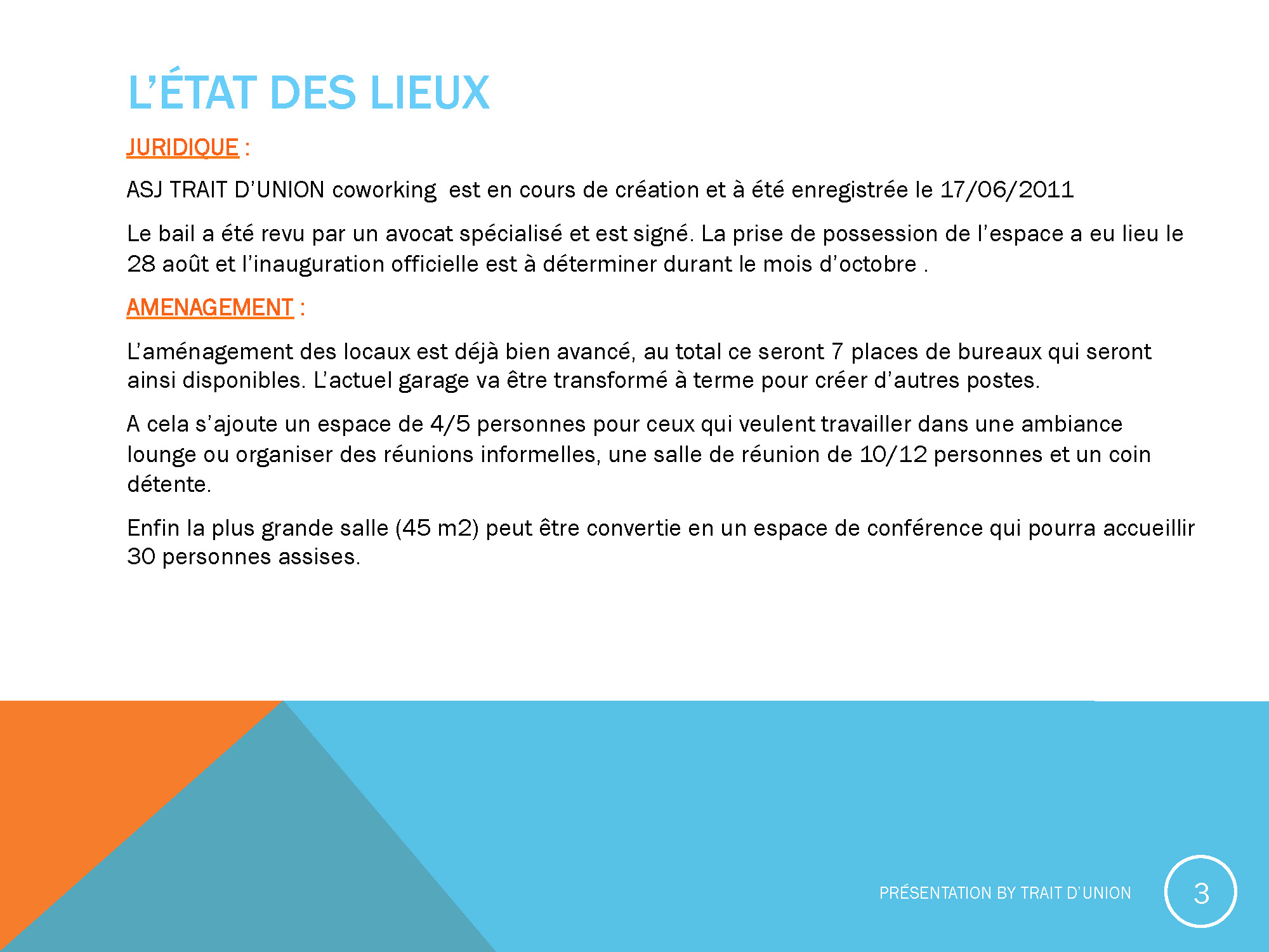 Presentation Trait d Union COWORKING Page 03