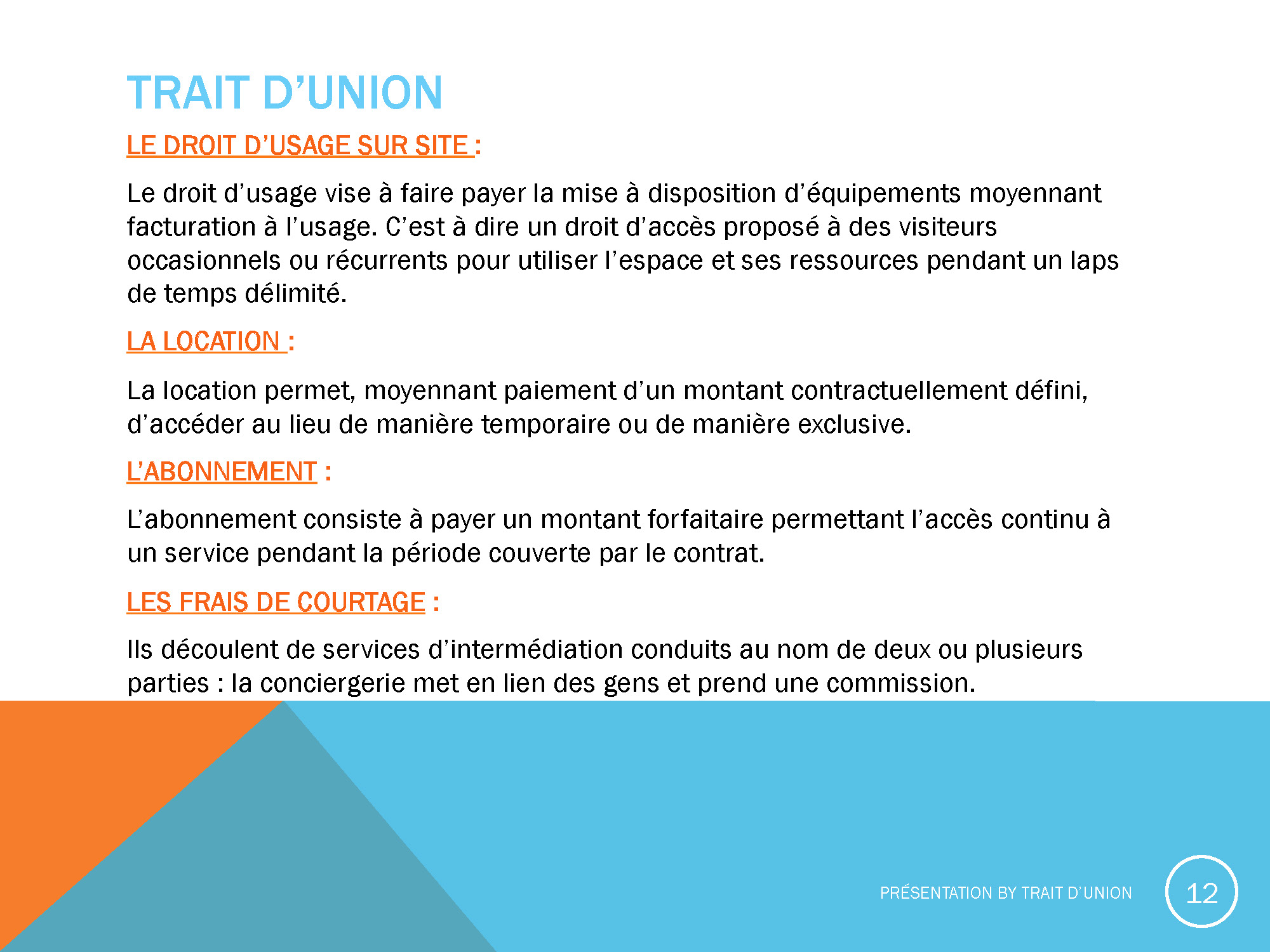 Presentation Trait d Union COWORKING Page 12
