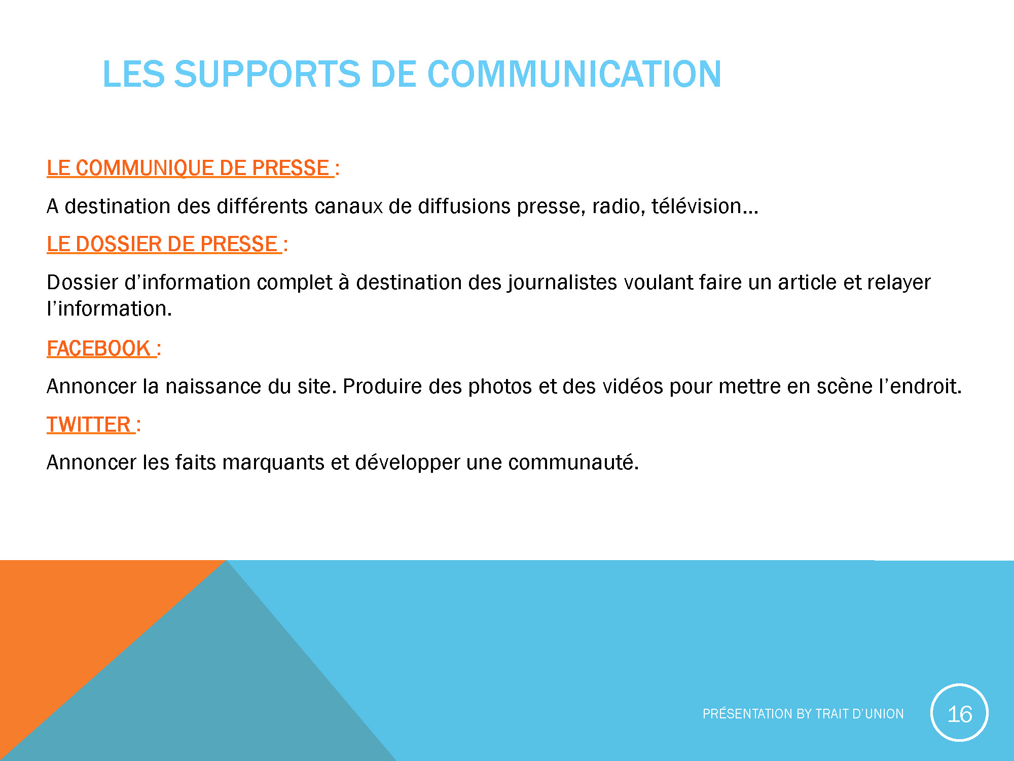 Presentation Trait d Union COWORKING Page 16